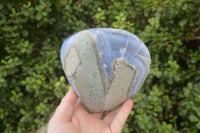 Polished Extra Large Blue Lace Agate Standing Free Form  x 1 From Malawi