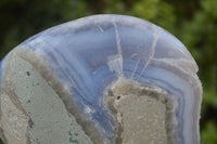 Polished Extra Large Blue Lace Agate Standing Free Form  x 1 From Malawi