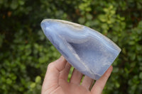 Polished Extra Large Blue Lace Agate Standing Free Form  x 1 From Malawi