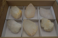 Natural Large Quartz Crystals  x 6 From Madagascar