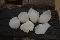 Natural Large Quartz Crystals  x 6 From Madagascar