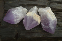 Polished Jacaranda Amethyst Crystals x 12 From Zambia