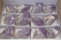 Polished Jacaranda Amethyst Crystals x 12 From Zambia