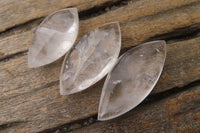 Polished Clear Quartz Angel Tears  x 20 From Madagascar