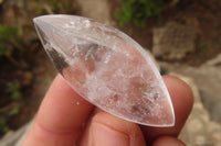 Polished Clear Quartz Angel Tears  x 20 From Madagascar