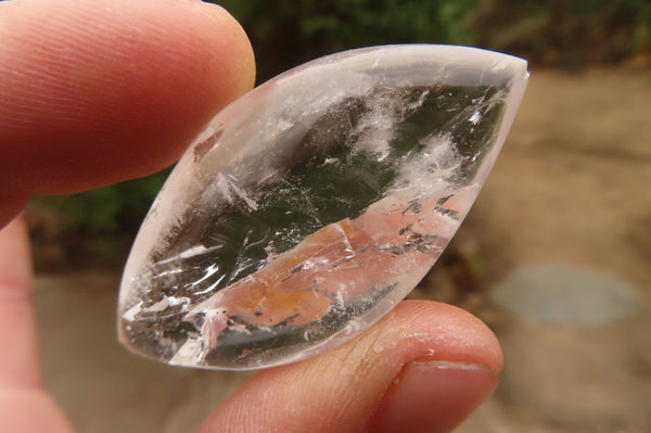 Polished Clear Quartz Angel Tears  x 20 From Madagascar