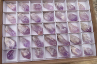 Natural Jacaranda Amethyst Crystals x 35 From Zambia