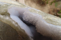 Polished Large Blue Lace Agate Standing Free Form  x 1 From Nsanje, Malawi