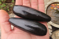 Polished Black Basalt Massage Wands  x 12 From Madagascar