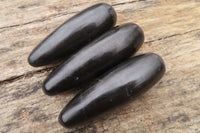 Polished Black Basalt Massage Wands x 12 From Madagascar