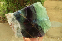 Polished One Side Polished Watermelon Fluorite Slab  x 1 From Uis, Namibia