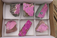 Natural Pink Salrose Cobaltion Dolomite Specimens x 6 From Kakanda, Congo