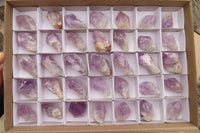 Natural Jacaranda Amethyst Crystals x 35 From Zambia