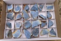 Natural Rare Dumortierite Cobbed Specimens  x 24 From Mozambique