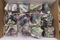 Natural Rough Watermelon Fluorite Cobbed Specimens  x 12 From Uis, Namibia