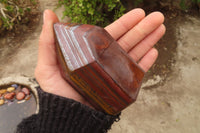 Polished Rare Banded Iron Stone Jasper Points  x 2 From South Africa