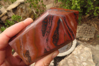 Polished Rare Banded Iron Stone Jasper Points  x 2 From South Africa