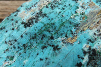 Natural Extra Large Drusy Chrysocolla Dolomite Specimens x 2 From Congo