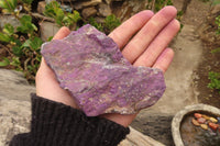 Natural Rare Metallic Purpurite Specimens x 6 From Namibia