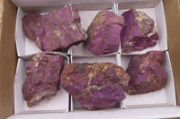 Natural Rare Metallic Purpurite Specimens  x 6 From Namibia