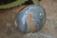 Polished One Side Polished Polychrome Jasper Nodules  x 6 From Madagascar