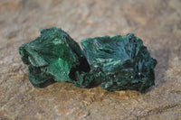 Natural Chatoyant Silky Malachite Specimens  x 20 From Congo