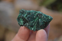 Natural Chatoyant Silky Malachite Specimens  x 20 From Congo