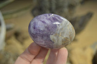 Polished Dream Amethyst Galet / Palm Stones x 12 From Madagascar