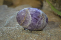 Polished Dream Amethyst Galet / Palm Stones x 12 From Madagascar