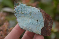 Natural Drusy Chrysocolla & Malachite Dolomite Specimens  x 6 From Congo