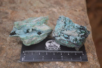 Natural Drusy Chrysocolla & Malachite Dolomite Specimens  x 6 From Congo