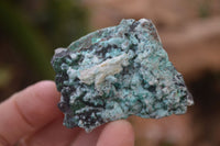 Natural Drusy Chrysocolla & Malachite Dolomite Specimens  x 6 From Congo