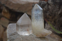 Natural Clear Smokey Quartz Crystals x 12 From Zimbabwe