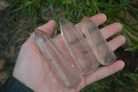 Natural Clear Smokey Quartz Crystals x 12 From Zimbabwe