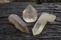 Natural Clear Smokey Quartz Crystals x 12 From Zimbabwe