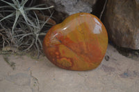 Polished Red Jasper Hearts  x 6 From Southern Africa