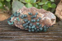 Natural Rare Ball Malachite On Drusy Quartz Dolomite Specimens x 2 From Congo