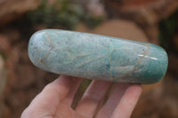 Polished Blue Amazonite Standing Free Forms  x 3 From Madagascar