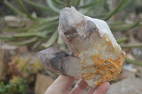 Natural Red Hematite Quartz Specimens  x 2 From Zimbabwe