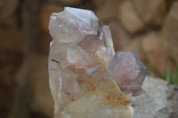 Natural Red Hematite Quartz Specimens  x 2 From Zimbabwe