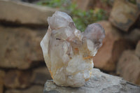 Natural Red Hematite Quartz Specimens  x 2 From Zimbabwe