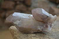 Natural Red Hematite Quartz Specimens  x 2 From Zimbabwe