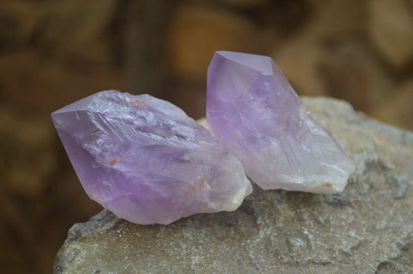 Polished Jacaranda Amethyst Crystals x 20 From Zambia