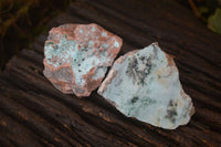 Natural Drusy Chrysocolla & Malachite Dolomite Specimens  x 12 From Congo