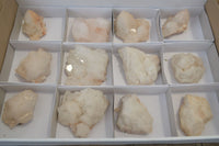 Natural Cascading Candle Quartz Crystal Specimens x 12 From Madagascar