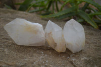 Natural Castle Quartz Specimens x 12 From Madagascar