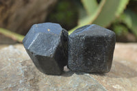 Natural Schorl Black Tourmaline Specimens  x 12 From Zimbabwe