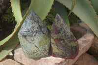 Polished Dragon Blood Stone Points  x 2 From Southern Africa