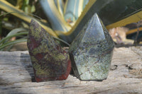 Polished Dragon Blood Stone Points  x 2 From Southern Africa