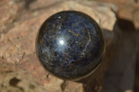 Polished Rare Iolite Spheres x 4 From Ambatofinandrahana, Madagascar